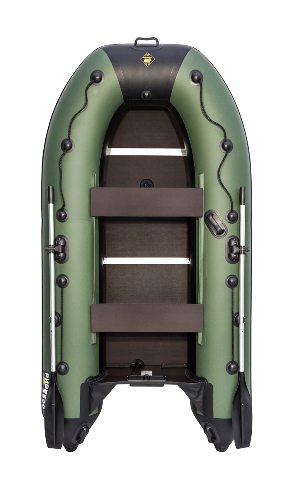 Ривьера 2900 СК зеленый/черный (лодка ПВХ под мотор)