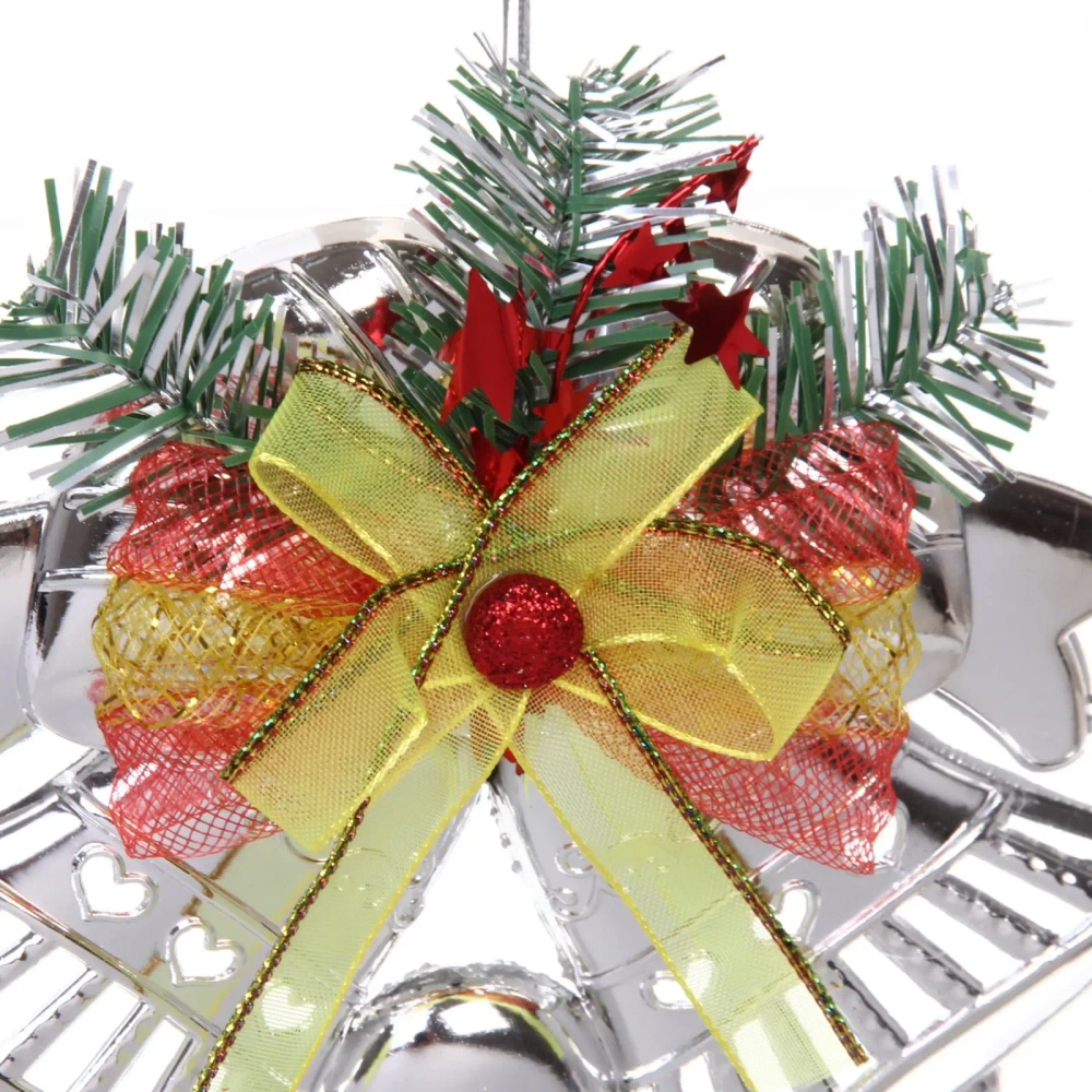 Украшение новогоднее «Звонкое трио» 17,5*20 см, Серебро