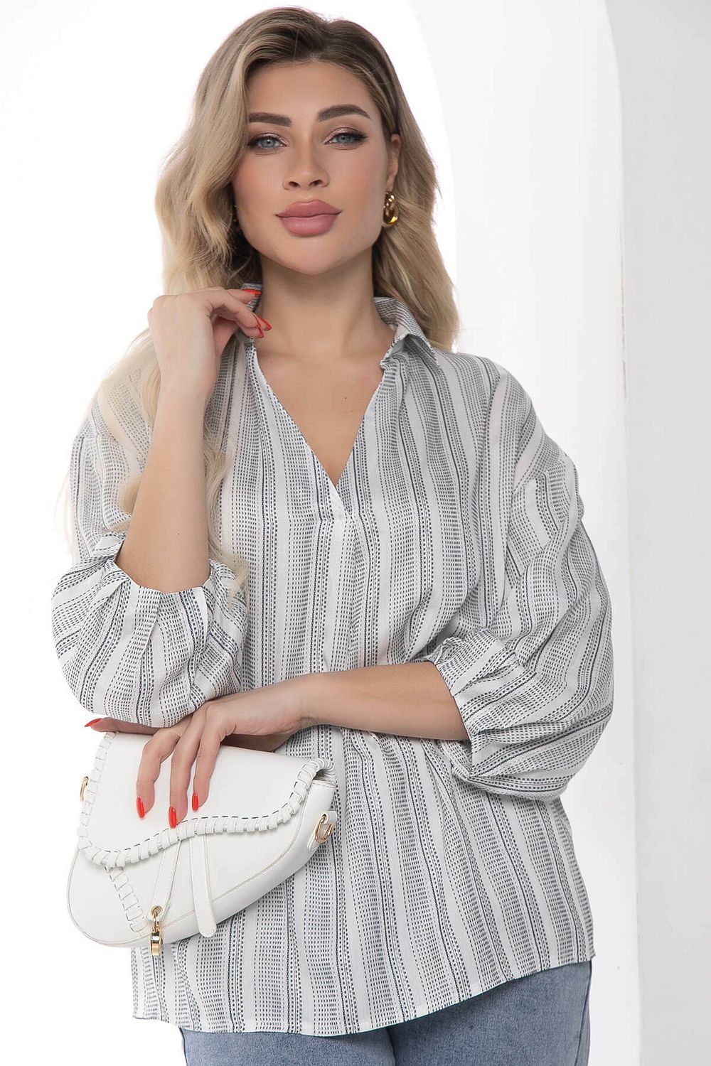 Блуза "Кейт" (белая) Б8955 LT Collection