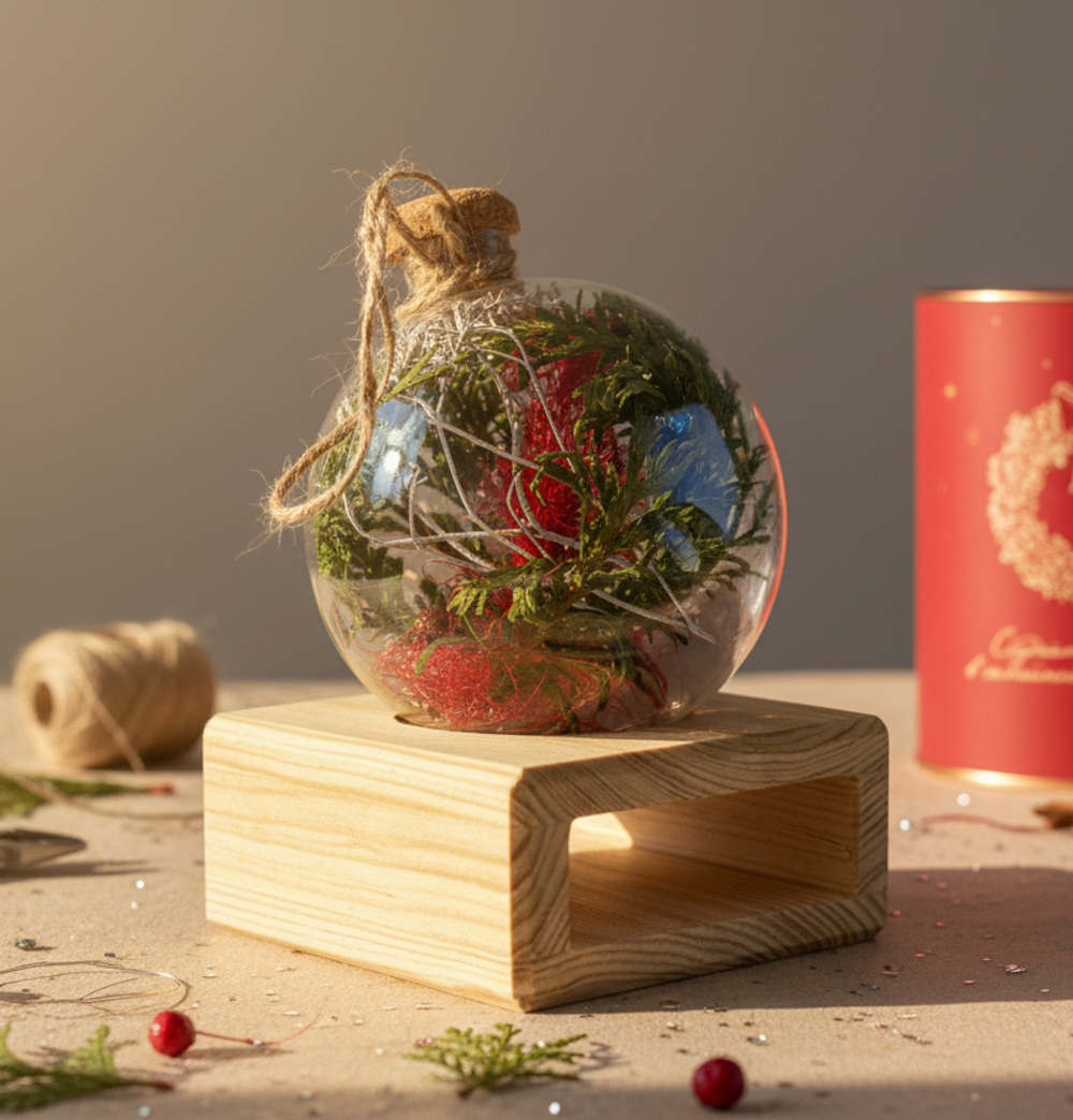 Статусный шар Новогодний в wow-упаковке