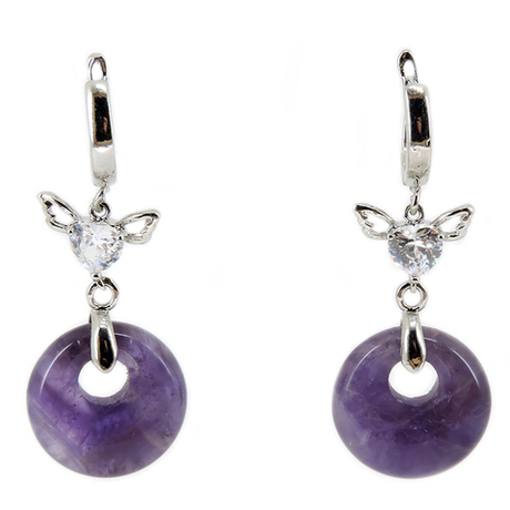 Серьги "Монисто" аметист асс.