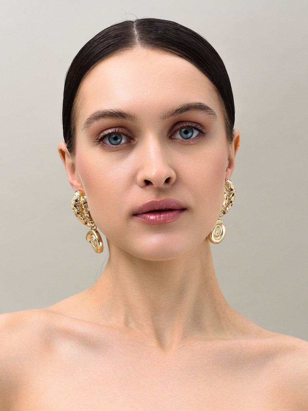 Серьги "Leaky sink" Gold