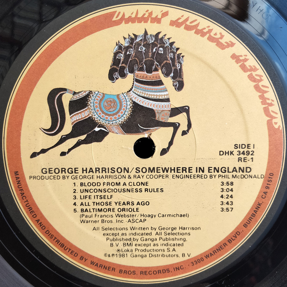 George Harrison / Somewhere In England (LP)