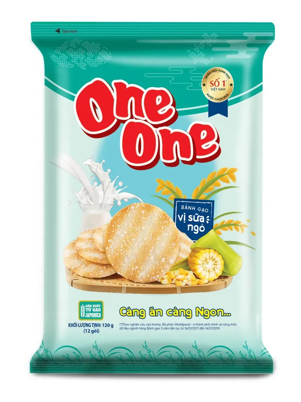 Рисовые крекеры со вкусом кукурузы и молока 120 г