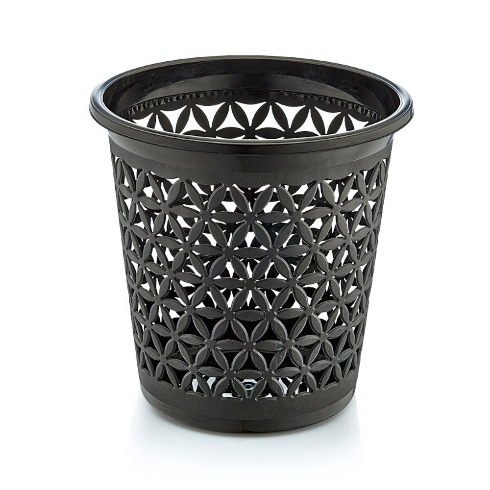 Корзина для мусора "Фловер" 11л серебряный