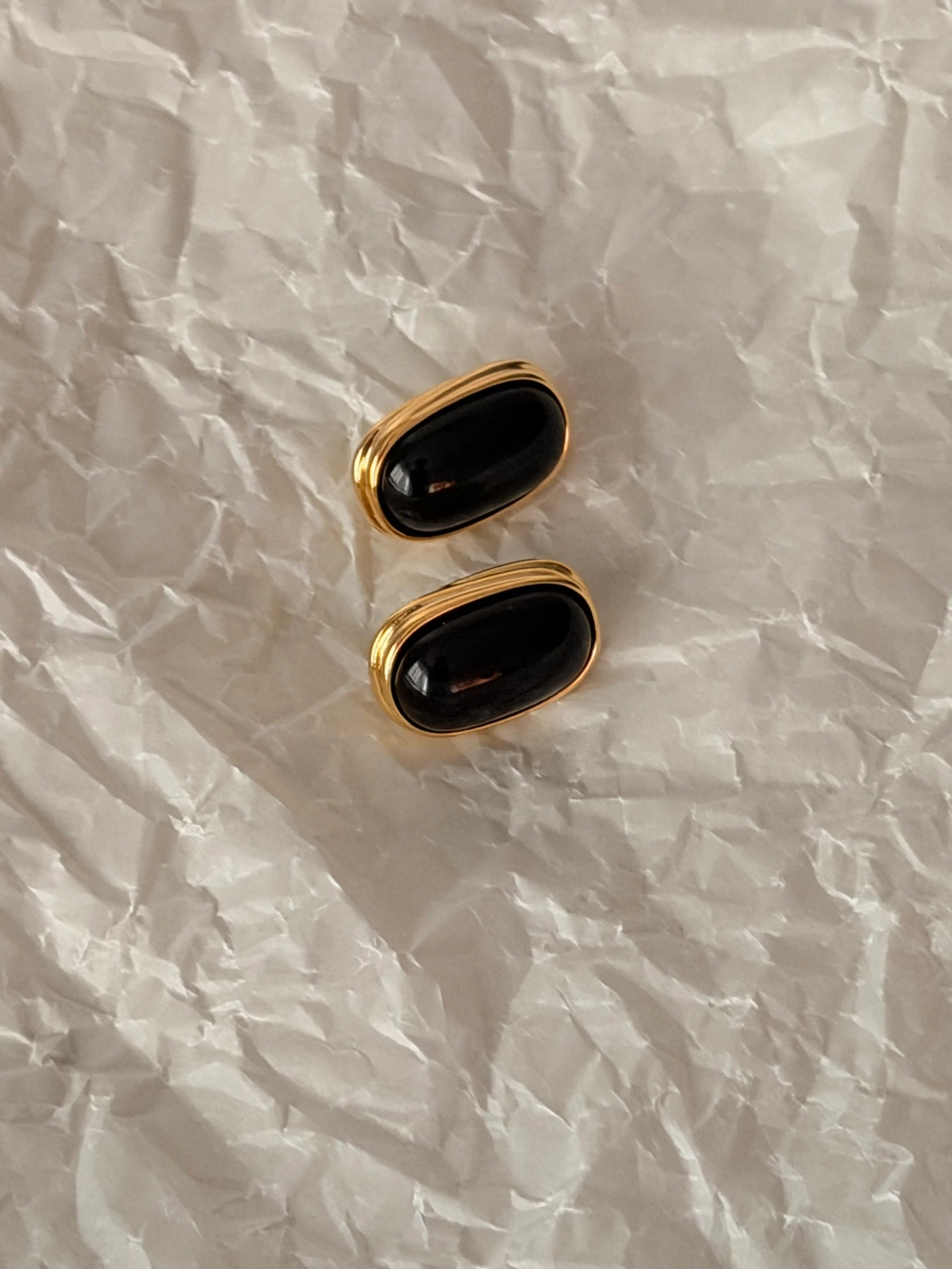 Серьги Nude, Черный