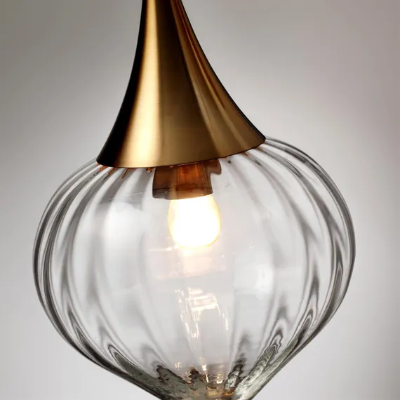 4950/1 PENDANT ODL22 469 бронзовый/прозрачный/стекло Подвес E14 1*40W KESTA