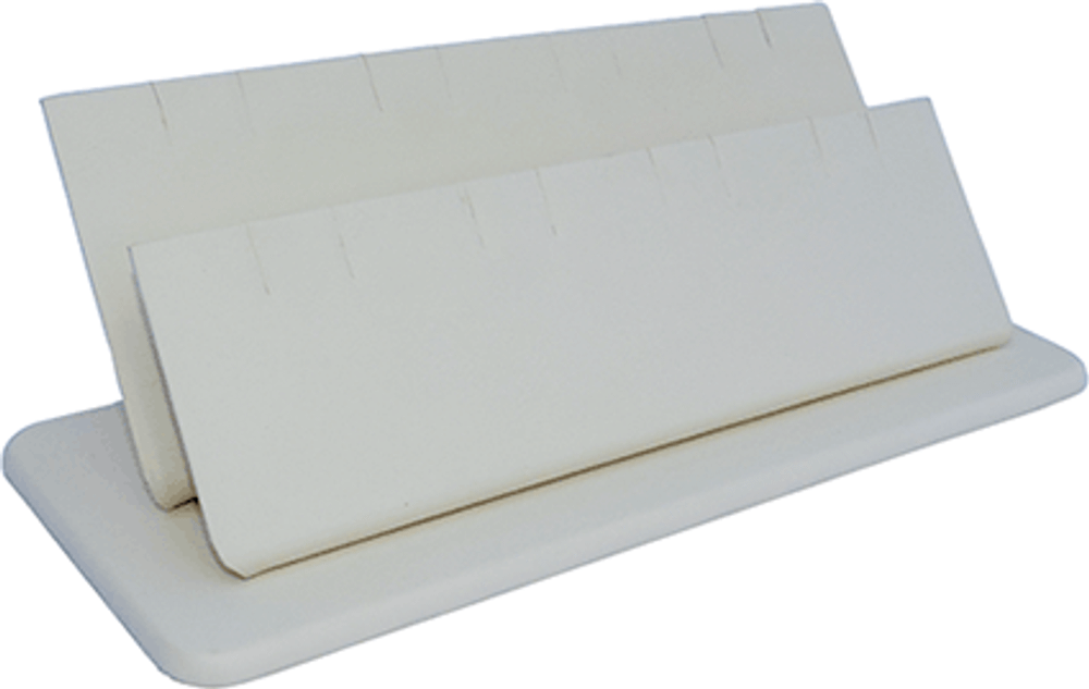 Подставка для 8 пар серег/16 подвесок/двойная/прорези/квадратное основание