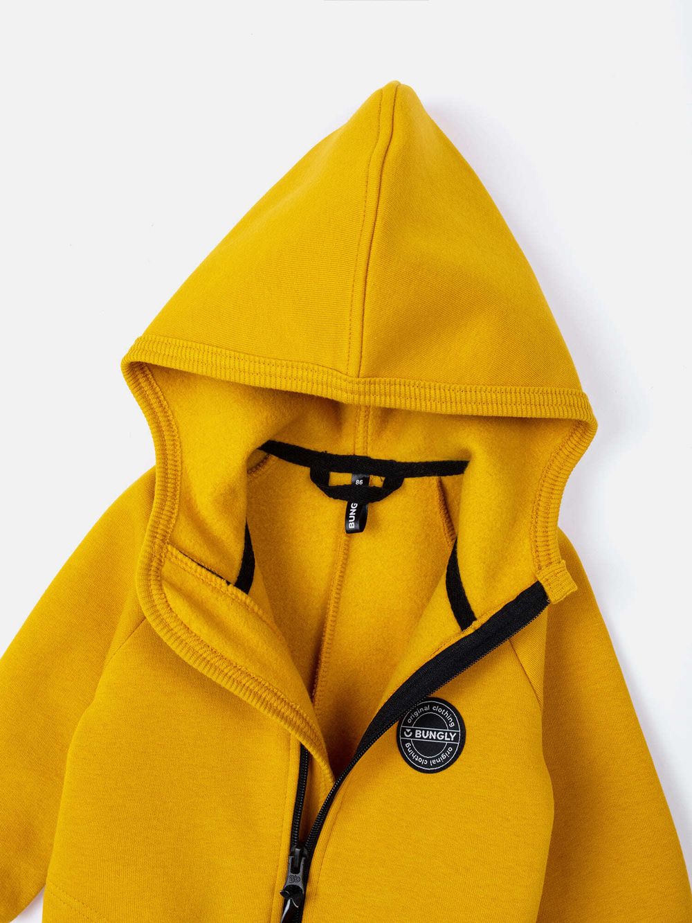 Комбинезон с капюшоном и карманами "Горчица" утепленный