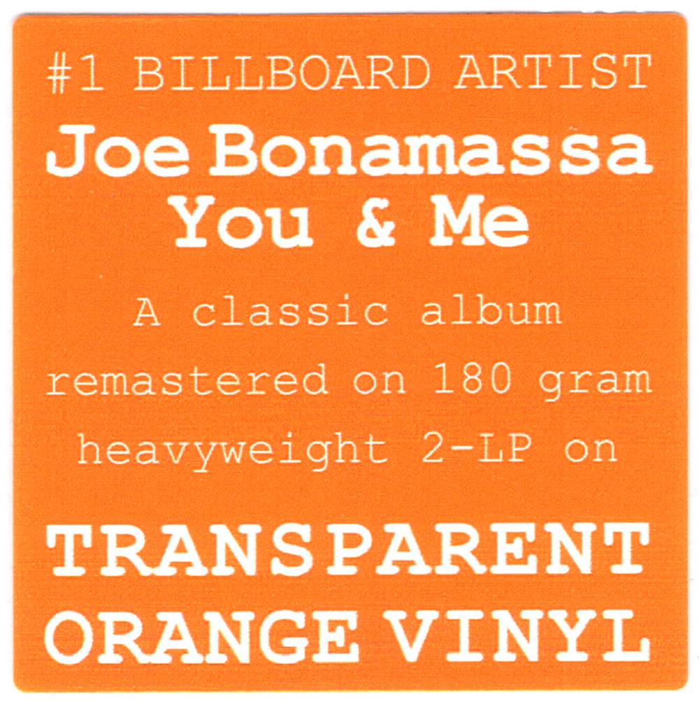 Joe Bonamassa / You And Me (Coloured Vinyl)(2LP)