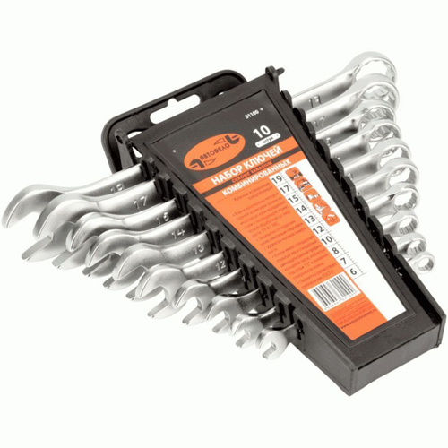 Набор ключей комбинированных 10 пр. 619 мм холдер