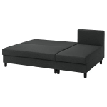 3-местный диван и шезлонг - IKEA ÄLVDALEN/ALVDALEN/ЭЛВДАЛЕН ИКЕА, 81х82х196 см, черный