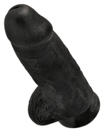 Черный фаллоимитатор на присоске Chubby - 22,9 см.