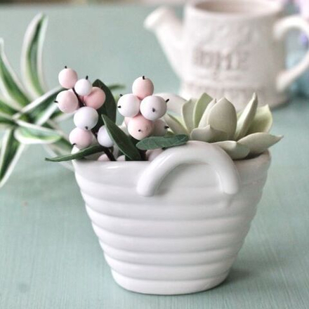 кашпо сумочка керамика