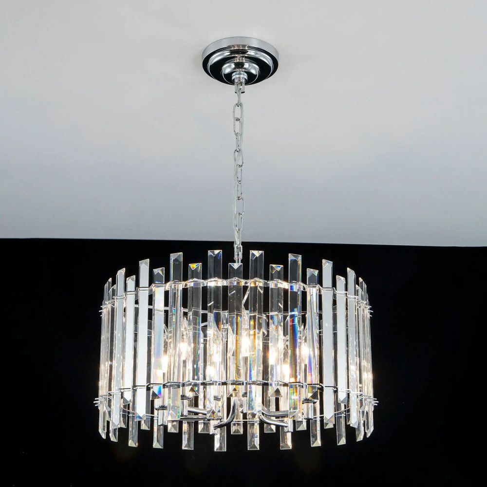 Citilux Ингвар CL334161 Люстра подвесная хрустальная Хром