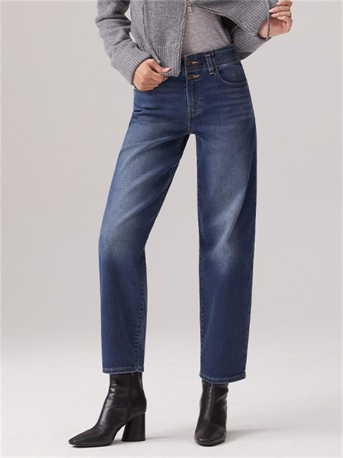 Женские свободные прямые джинсы Levi's Baggy Dad A6267-0002, Утепленные