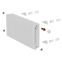 Дизайн-радиатор Royal Thermo Shift Q30 VC2030 - 20 секц. RAL9016