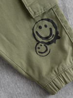 Футболка и брюки карго в комплекте для мальчика Next B92-822, Серый, Хаки