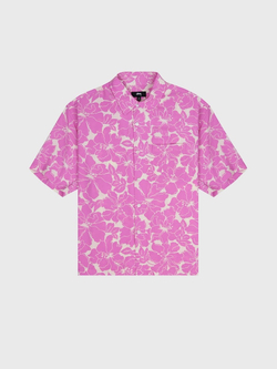 Рубашка Stussy Floral Hawaiian Pink