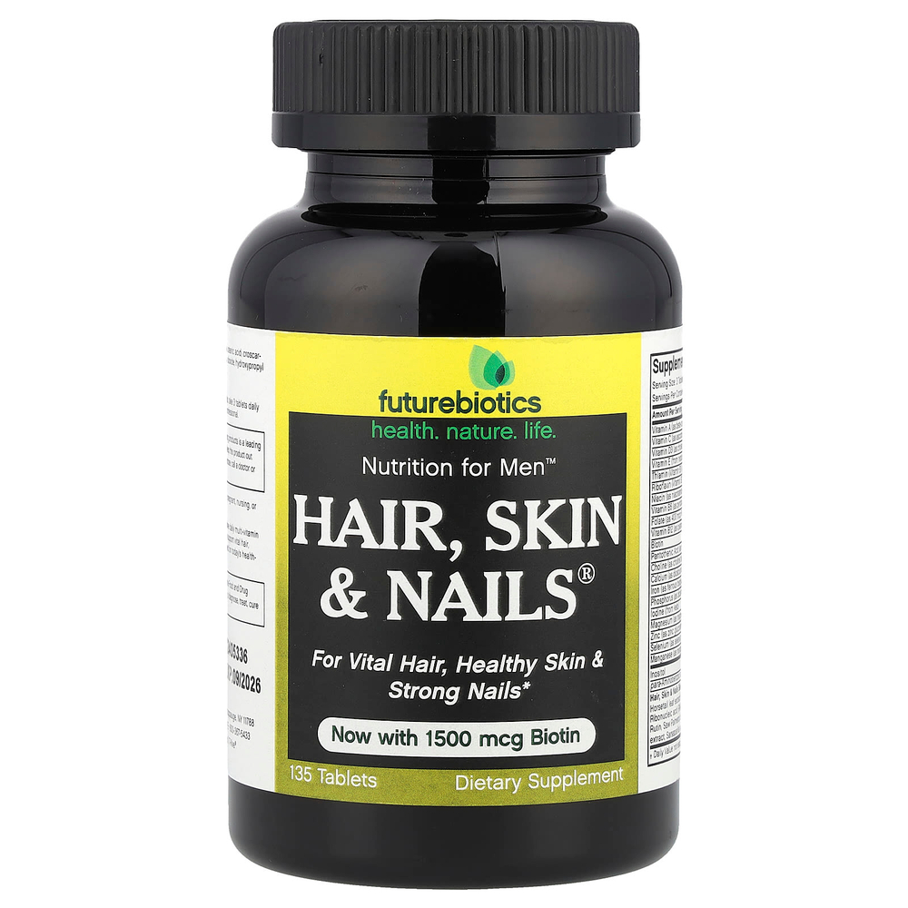 Futurebiotics, Nutrition For Men™, Hair, Skin & Nails®, 135 таблеток