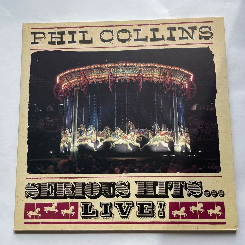 Винтажная виниловая пластинка LP Phil Collins Serious Hits Live (Германия 1990)