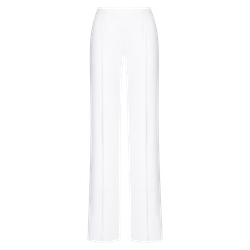 Брюки прямые из вискозы с эластичным поясом