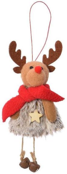 Украшение Олень с колокольчиками 6,5*17 см, Kaemingk (610359)