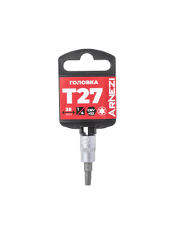 Головка 1/4" со вставкой TORX Security T27 L=38, на холдере Arnezi R0004627