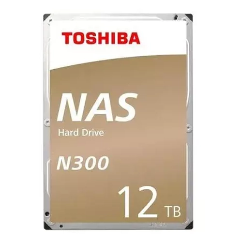 HDD NAS TOSHIBA 12TB N300 CMR (3.5'', 256MB, 7200RPM, SATA 6Gbps, RV Sensor, TBW: 180)