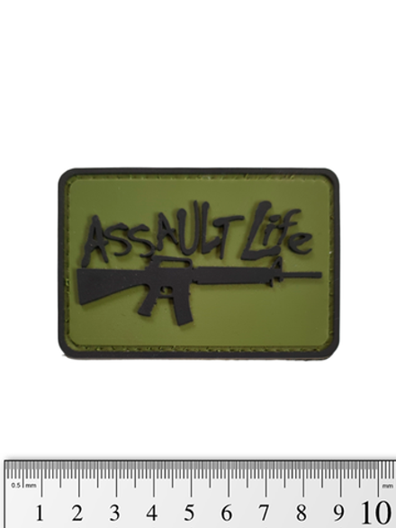 Шеврон Assault Life PVC. Олива