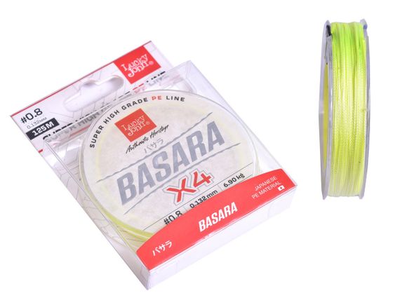 Леска плетёная Lucky John Basara Light Green 125/013