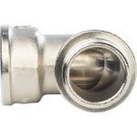 Переход с внутренней резьбы на наружную угловой с упором STOUT SFT 0016 - 1" (никелированный)