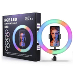 Кольцевая лампа для фото MJ26 10" (26см) RGB