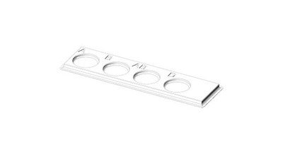 Планшет для определения групп крови на 1 определение и 4 лунки, одноразовый