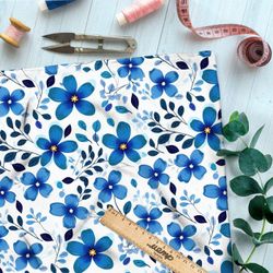 Ткань премиум шелк искусственный Армани шепот весенних цветов