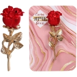 Брошь «GOLD Podarok», Роза, цвет как на фото, 5.5см (Символ Красоты и Совершенства)
