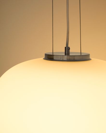 Подвес Ardali из тонированного стекла и стали с матовой отделкой, диаметр 40 см