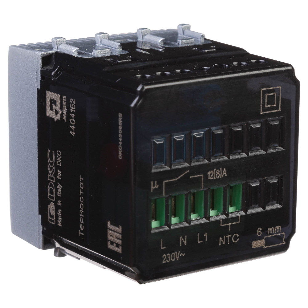 Термостат модульный для теплых полов,  "Avanti", "Закаленная сталь", 2 модуля