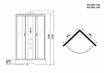 Душевая кабина Niagara Classic NG-3501G 90х90