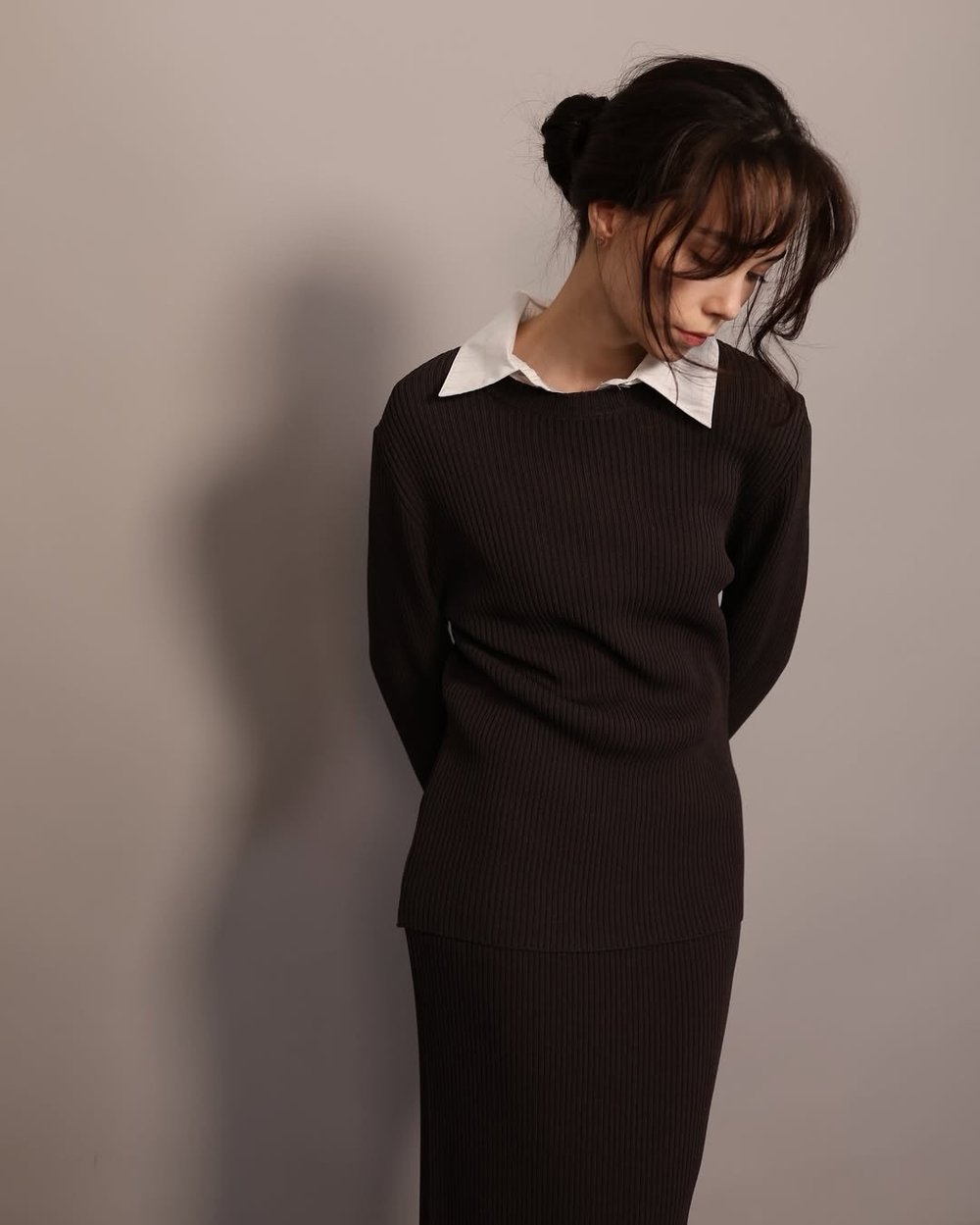 костюм: юбка и лонгслив