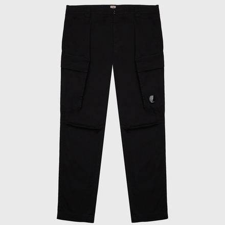Брюки C.P. Company Sateen Stretch Sateen Loose Cargo Black