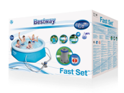 Бассейн надувной Bestway Fast Set Pools 244х66 см + фильтр-насос 1249 л/ч (57268/57100 BW)