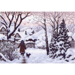 "Деревня"-1227 канва с рисунком