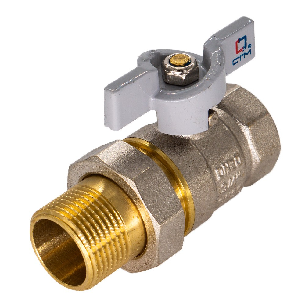 Кран шар. СТМ СТАНДАРТ 3/4" с накид.гайкой бабочка