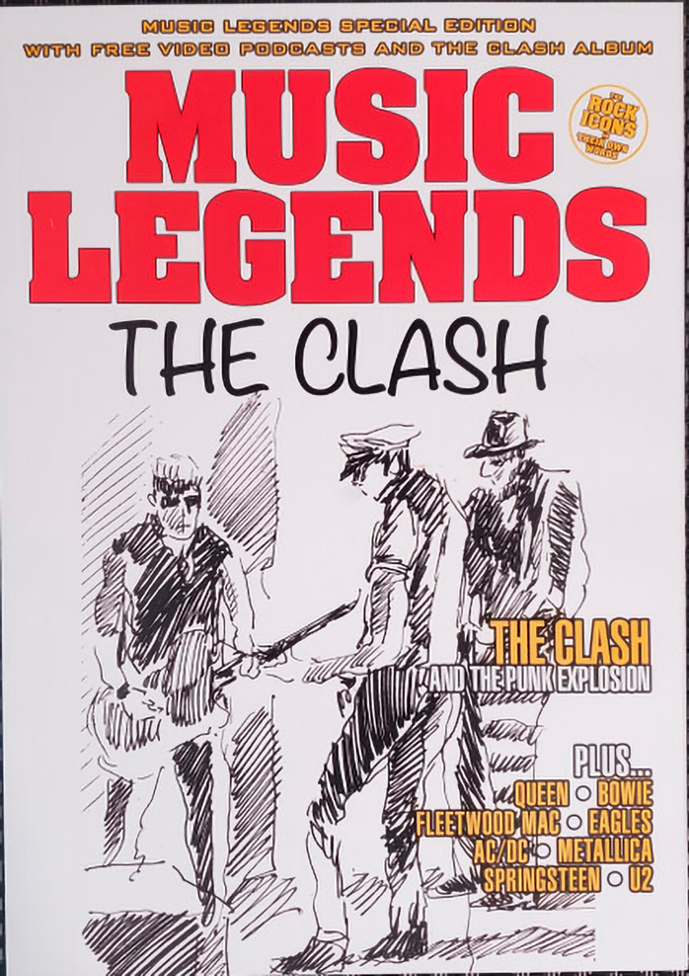 The Clash / Bored With The US Festival (Bookazine Special Limited Edition)(Coloured Vinyl)(LP+Журнал)