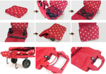 Сумка на колесиках foldabletrolley red
