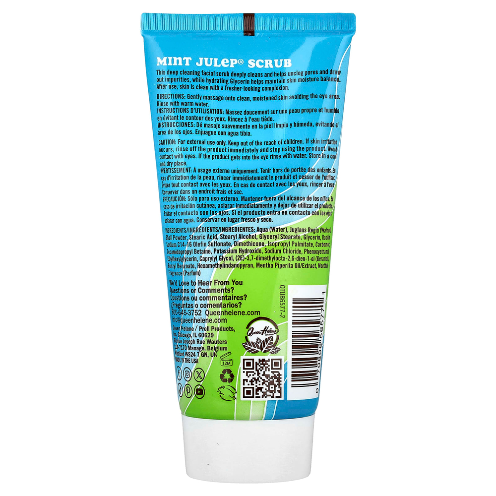 Queen Helene, Mint Julian®, скраб для жирной кожи и склонной к акне, 170 г (6 унций)