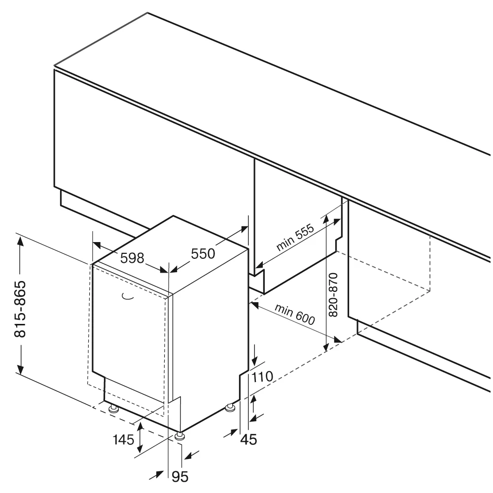Встраиваемая посудомоечная машина Krona Brenta 60 BI V2