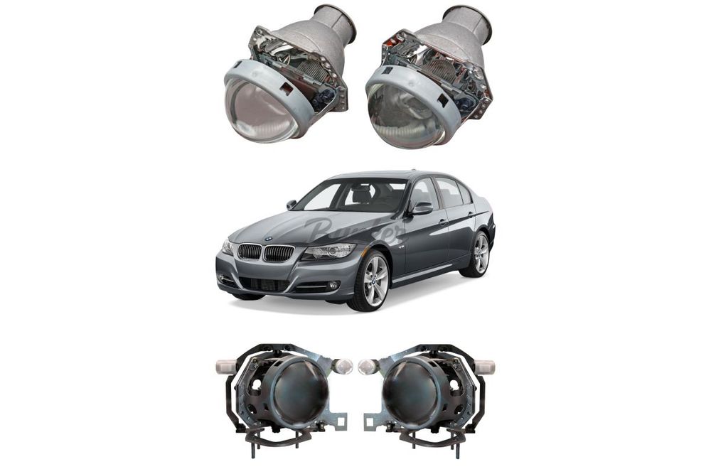 Готовый комплект для замены штатных линз ZKW с AFS BMW 3 E90 рестайлинг 2008-2013
