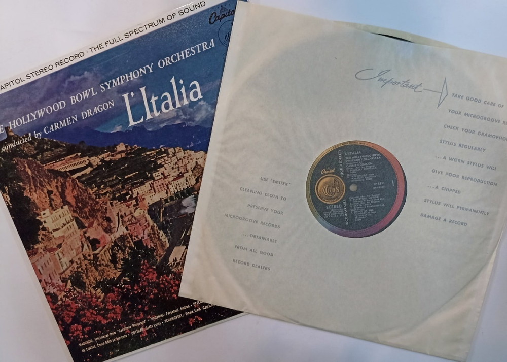 The Hollywood Bowl Symphony Orchestra Condected By Carmen Dragon LItalia (USA 1959)